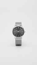 Sterling Silver Watch With Minimal Dial