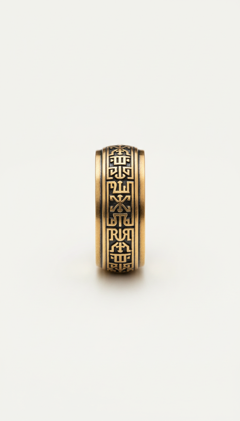 Russian Gold Ring With Satin Finish