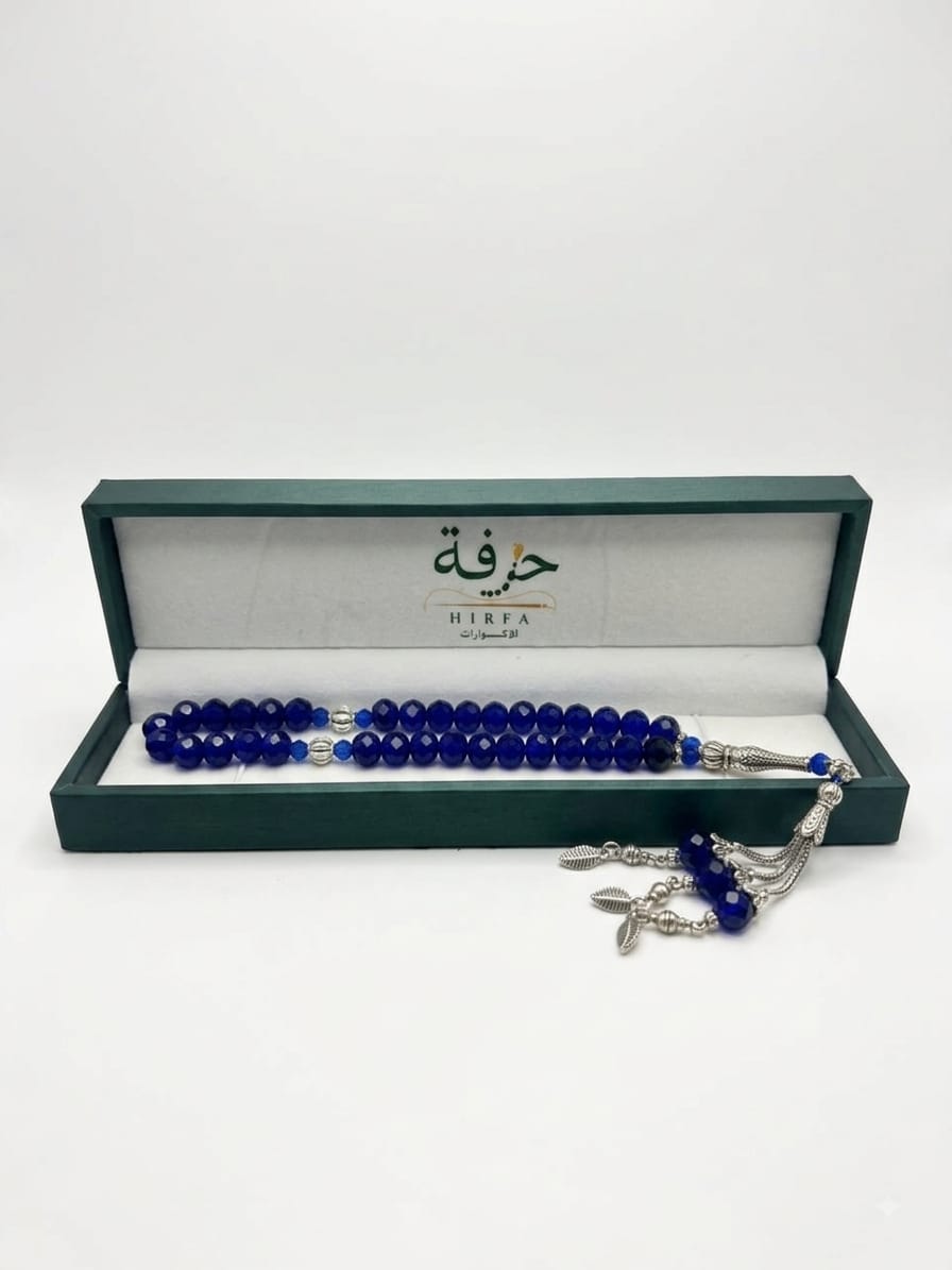 مسبحة زجاج الكرستال